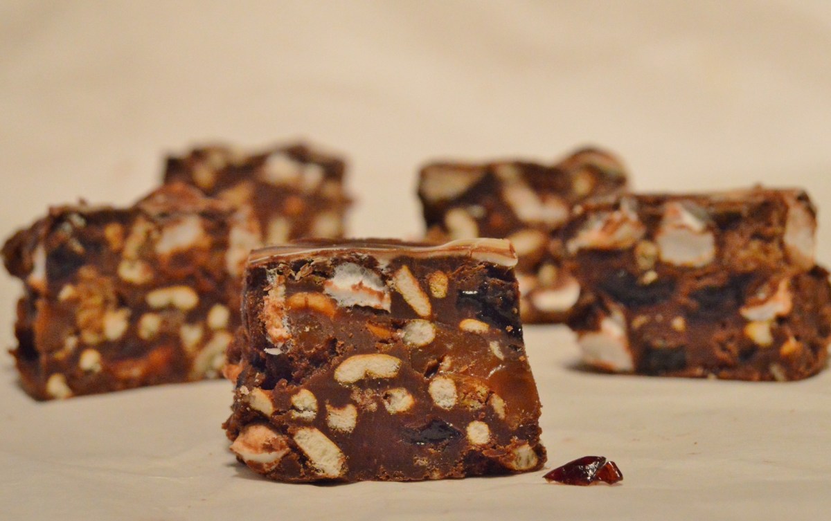 Salted caramel pretzel rocky&nbsp;road