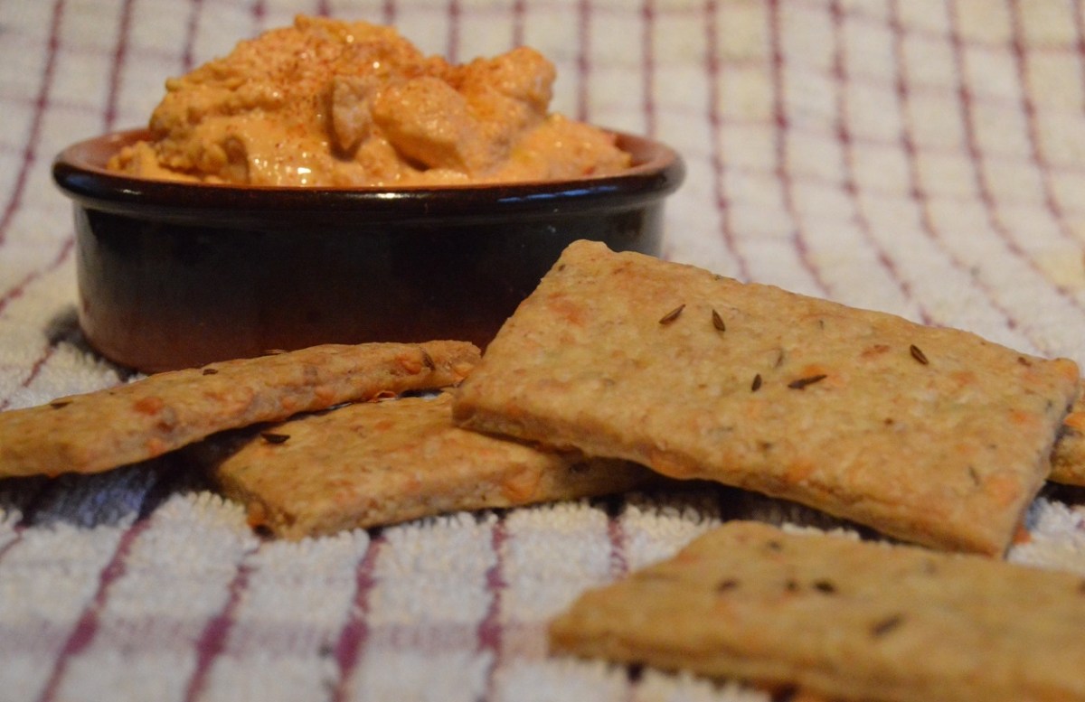 The simplest cheese, caraway & walnut&nbsp;biscuits