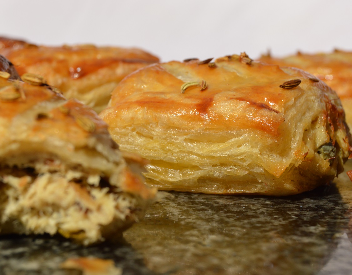 Smoked mackerel pastry&nbsp;rolls