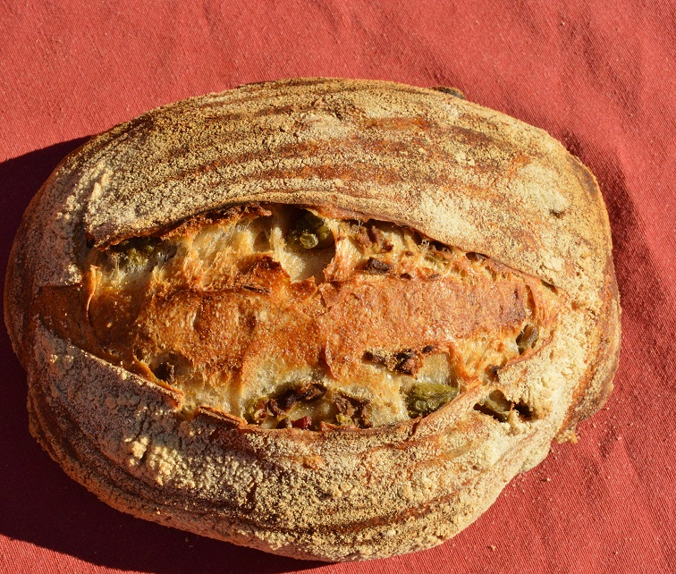 Green olive and rye&nbsp;sourdough