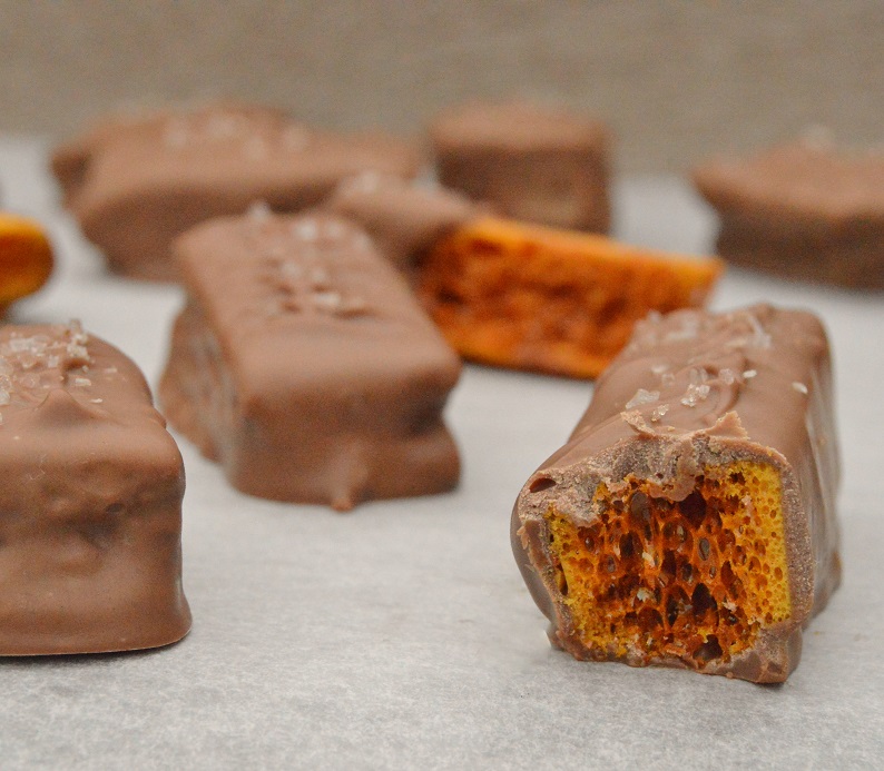 Smoked salted honeycomb