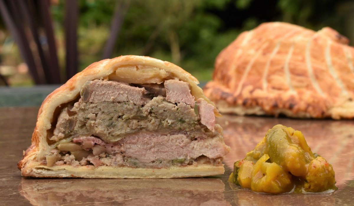 Layered pork pithivier&nbsp;pie