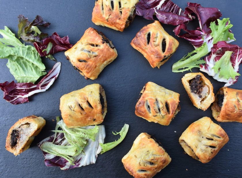 pastry, puff, laminated, puffpastry, butter. roll, rolls, sausage, sausage roll, sausage rolls, sausageroll, sausagerolls, notGreggs, Greggs, nowaste. leftovers. left-overs, quick, easy, recipe, writer, homecook, Philip, Philip friend, Philipfriend, britains best home cook, besthomecook, best home cook, bbc1, stuffing, breakfast, blackpudding, black pudding, bbc, television, bbcone, food, foodie, baking, cooking, apricot, apricots, herb, herbs, cheese, Stilton, Wenselydale, party, partyfood, canape, canapes, buffet, party food, partyfood