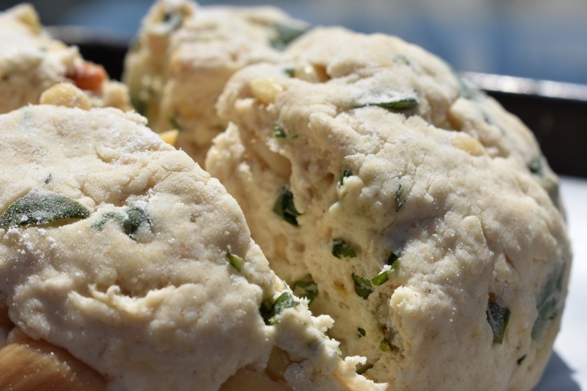 soda bread, baking, homecook, philipfriend, philip friend, basil, pesto, cooking