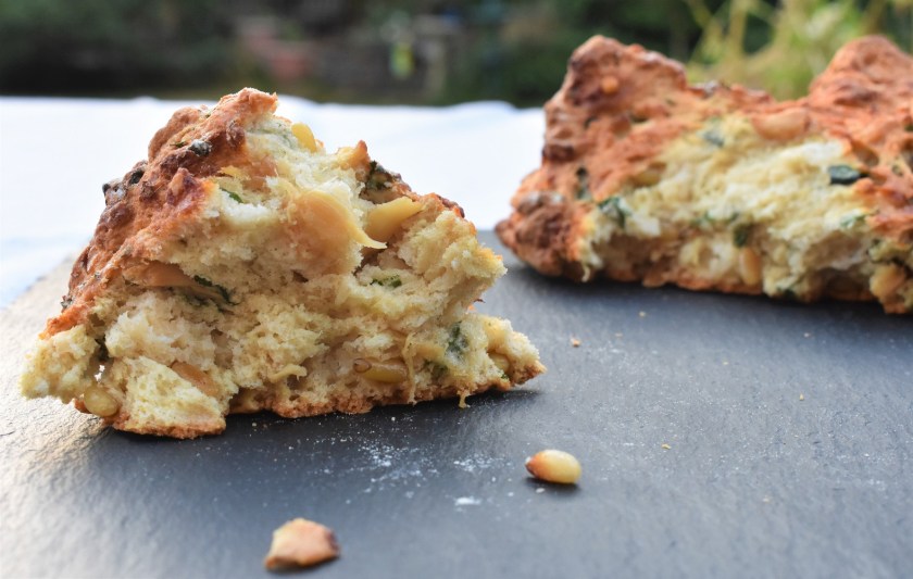 soda bread, baking, homecook, philipfriend, philip friend, basil, pesto, cooking