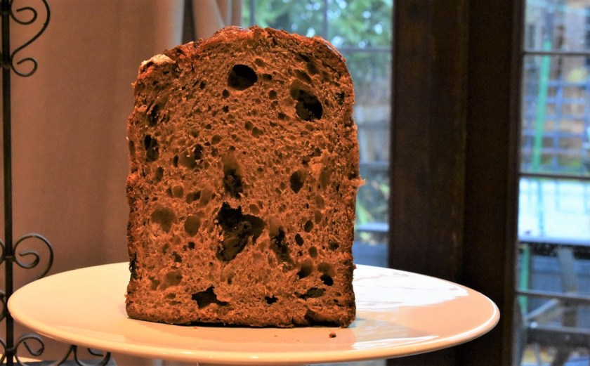 Christmas bread baking homecook Italian chocolate panettone