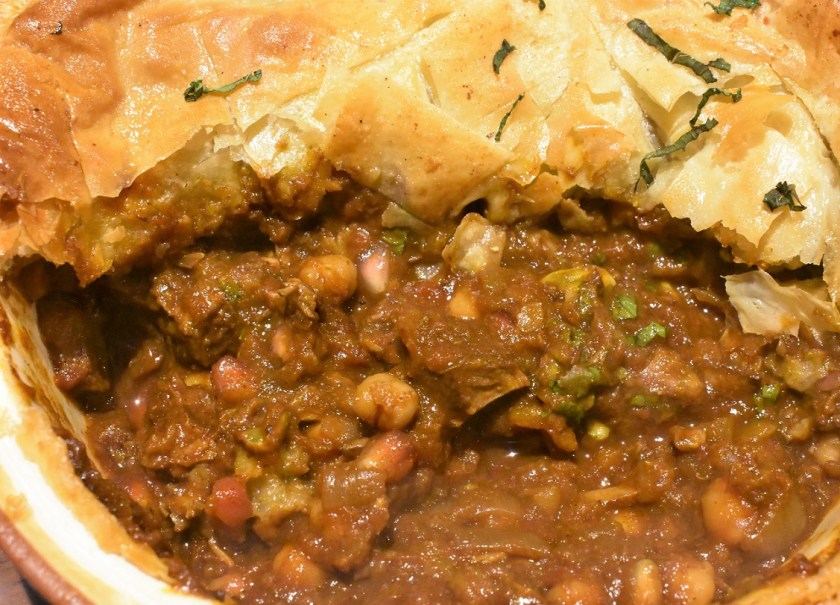 lamb, tagine, Morocco, Moroccan, pie, spiced, spices, mint, pastry, flatbreads, cabbage, cumin, comfort, comfortfood, homecook, Philip Friend, philipfriend, warming