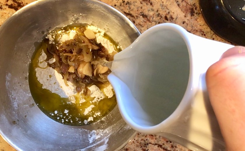 bread, real bread, realbread, focaccia, dough, silky, smooth, knead, mixer, hydration, high hydration, highhydration, Italian, garlic, onion, Parmesan, baking, cooking, comfort, comfortfood, comfort food, foolproof, fool-proof, fool proof, easy, oil, olive, olive oil, oliveoil, homecook, Philip. philip friend, philipfriend, Surrey, UK, recipe, food, foodie