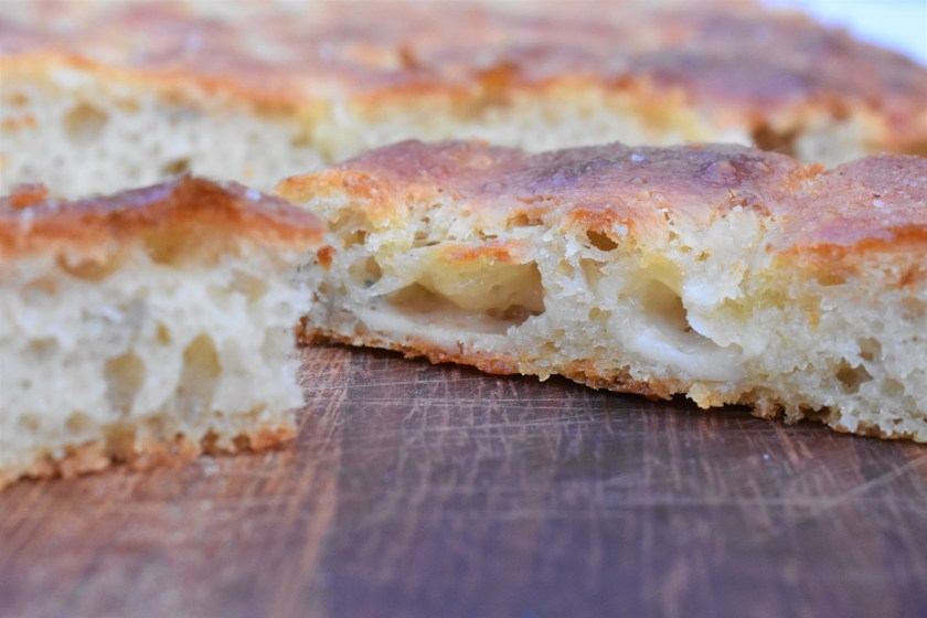 bread, real bread, realbread, focaccia, dough, silky, smooth, knead, mixer, hydration, high hydration, highhydration, Italian, garlic, onion, Parmesan, baking, cooking, comfort, comfortfood, comfort food, foolproof, fool-proof, fool proof, easy, oil, olive, olive oil, oliveoil, homecook, Philip, philip friend, philipfriend, Surrey, UK, recipe, food, foodie