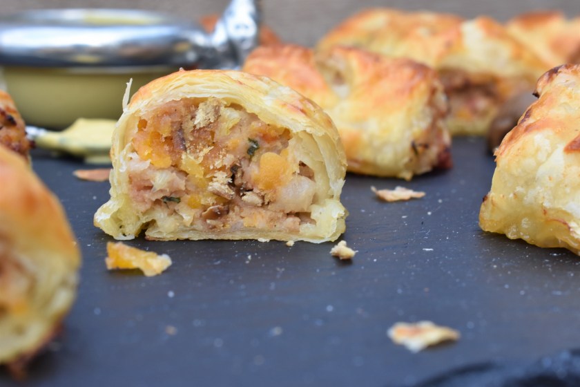 pastry, puff, laminated, puffpastry, butter. roll, rolls, sausage, sausage roll, sausage rolls, sausageroll, sausagerolls, notGreggs, Greggs, chestnuts, chestnut, festive. Christmas, xmas, nowaste. leftovers. left-overs, quick, easy, recipe, writer, homecook, Philip, Philip friend, Philipfriend, britains best home cook, besthomecook, best home cook, bbc1, stuffing, roast, roast dinner, bbc, television, bbcone, food, foodie, baking, cooking, apricot, apricots, herb, herbs, cheese, Stilton, Wenselydale, party, partyfood, canape, canapes, buffet, party food, partyfood