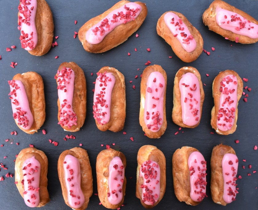 pastry, choux, choux buns, eclair, eclairs, isaphan, raspberry. rose, lycheee, homecook, philip, philipfriend, éclairs, éclair, bakingfanatic, britainsbesthomecook, britains best home cook, britains' best home cook, britain's best home cook, philip friend, surrey, bbc, bbhc, cook, chef, cooking, bbcone, bbc1, bbc, besthomecook, best home cook