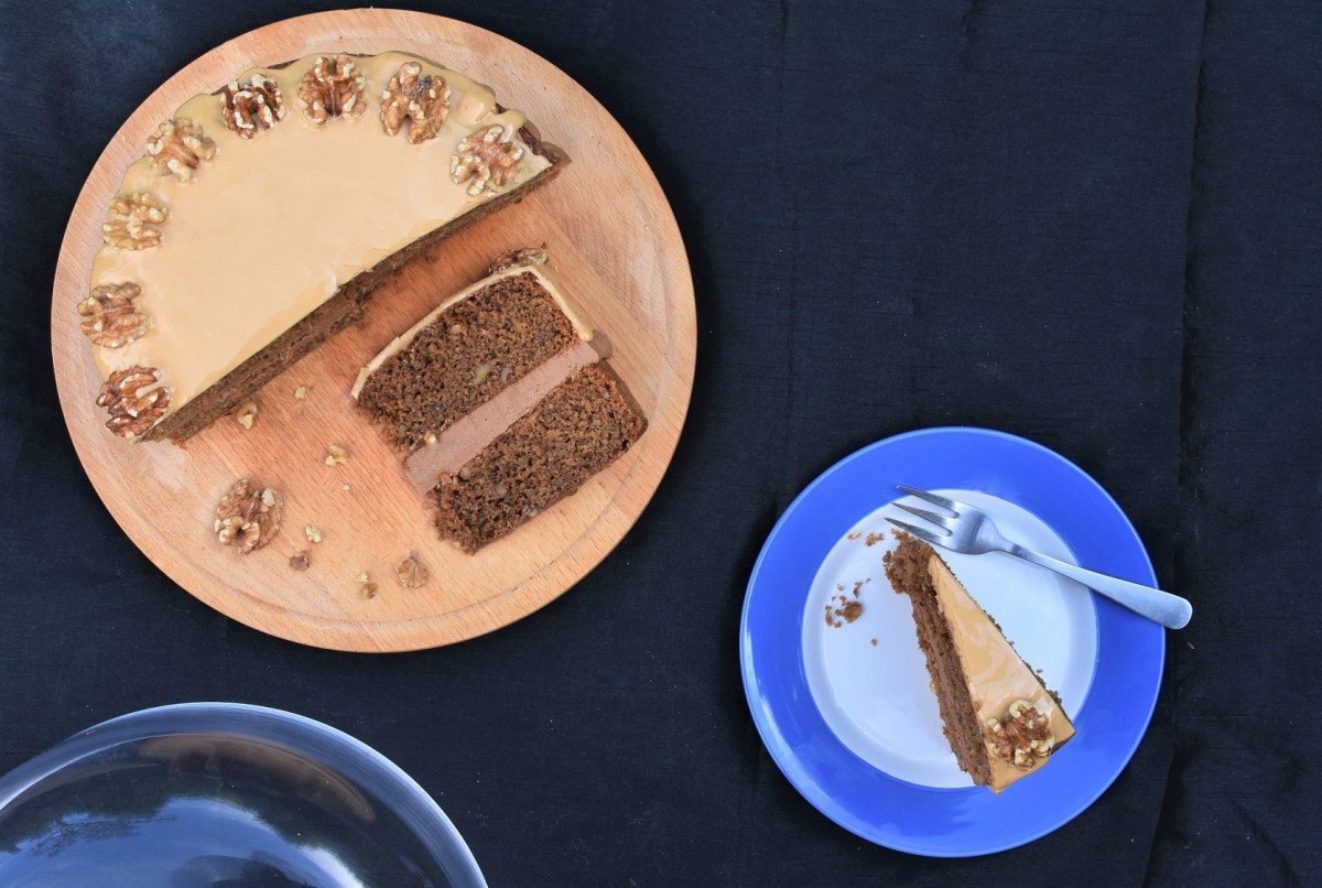 My ultimate coffee and walnut drip&nbsp;cake