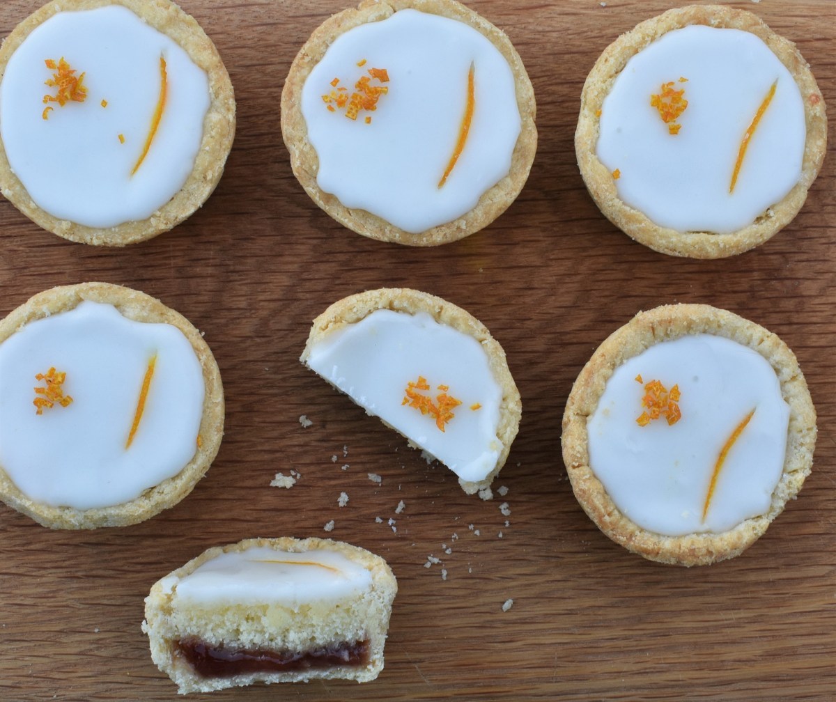 Strawberry and orange mini Bakewell&nbsp;tarts