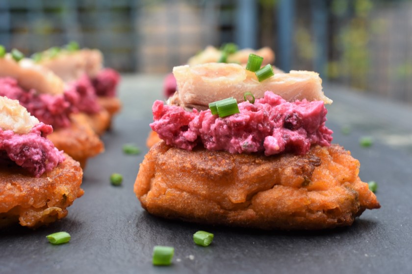 blini, beetroot, goats cheese, goat's cheese, mackerel, gluten-free, glutenfree, potato, gf, bites, nibbles, canapes, party food, partyfood, party, picnic, cheese, cooking, homecook, best home cook, besthomecook, food, foodie, recipe, philip, philipfriend, philip friend