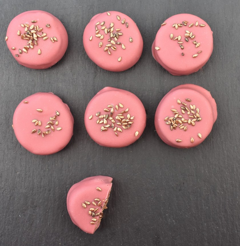 Miso and tahini chocolates