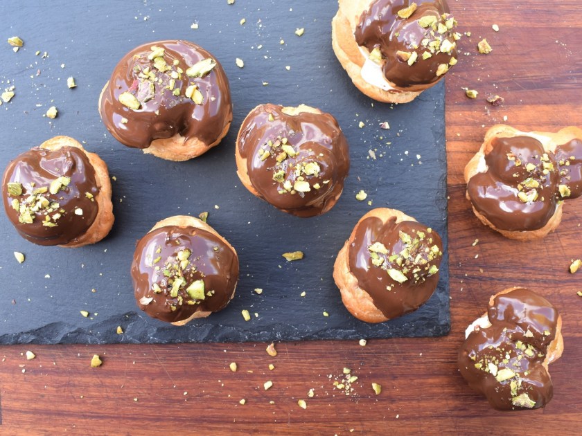 baking, cooking, coffee, mocha, pistachio, afternoon tea, afternoontea, pastries, besthomecook, homecook, home cook, philip friend, philip friend, bake off, bakeoff, GBBO, french, pastry, patisserie, choux, eclair, eclairs, food, foodie, recipe, chocolate