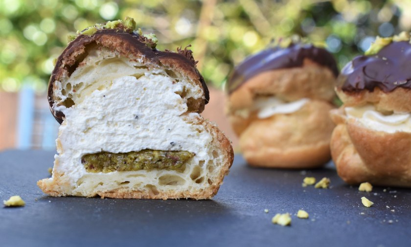 baking, cooking, coffee, mocha, pistachio, afternoon tea, afternoontea, pastries, besthomecook, homecook, home cook, philip friend, philip friend, bake off, bakeoff, GBBO, french, pastry, patisserie, choux, eclair, eclairs, food, foodie, recipe, chocolate