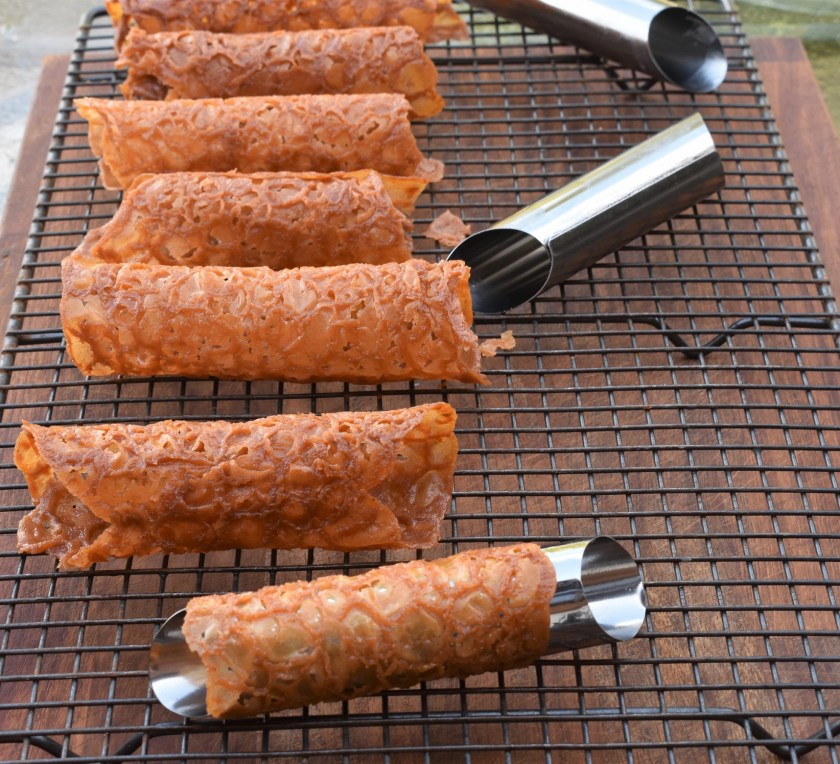 biscuits, chocolate, cream, brandy, brandy snaps, ginger, lime, tuiles, baking, brandysnaps, homecook. best home cook, besthomecook, philip, philipfriend, philip friend, cooking, recipe, afternoon tea, afternoontea, surrey