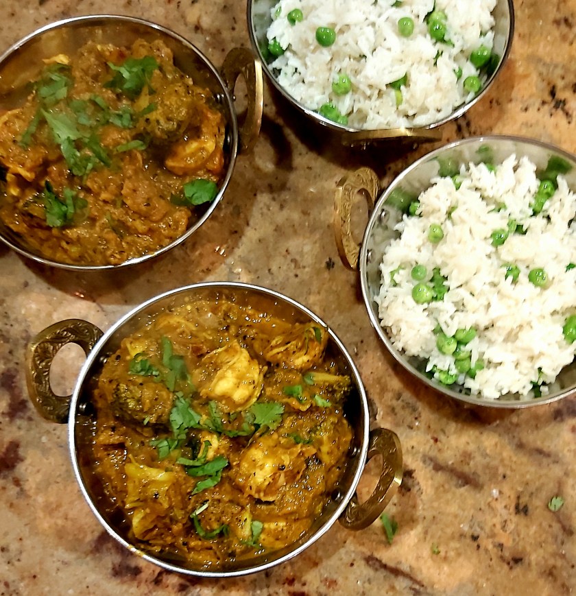 Seafood, prawn, shrimp, pressure cooker, instant pot, instantpot, recipe, food, foodie, curry, homemade, broccoli, fibre