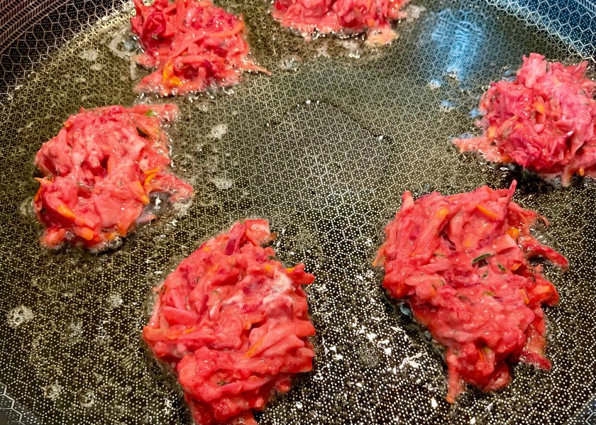 Fritters, fried, air fryer, carrots, courgettes, zucchini, homegrown, garden, food, foodie, recipe, Surrey, homecook