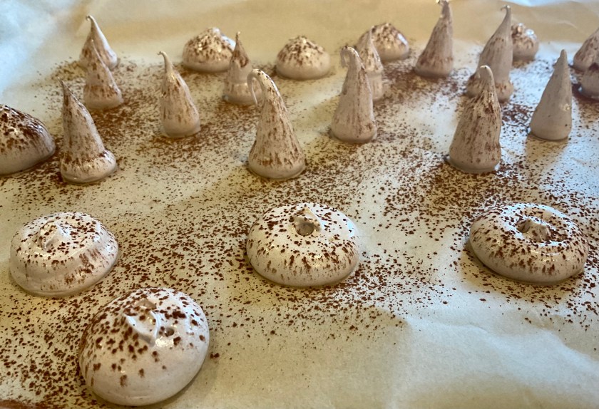 Mocha, coffee, chocolate, meringue, mushrooms, mushroom, cake, baking, decorating, cake decorating, food, foodie, recipe, cooking