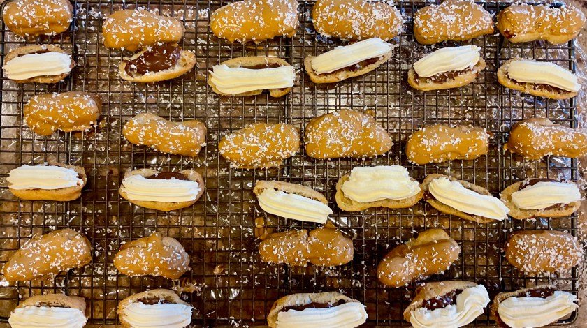 Eclair, choux, pastry, classic, baking, recipe, cooking, food, foodie, afternoon tea, afternoontea, coffee, chocolate, homecook, mocha, Surrey, Uk