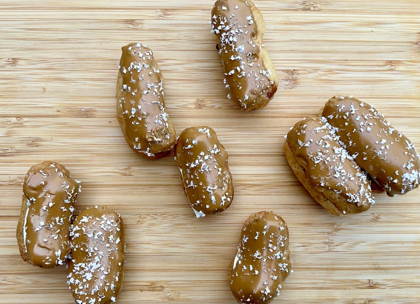 Eclair, choux, pastry, classic, baking, recipe, cooking, food, foodie, afternoon tea, afternoontea, coffee, chocolate, homecook, mocha, Surrey, Uk