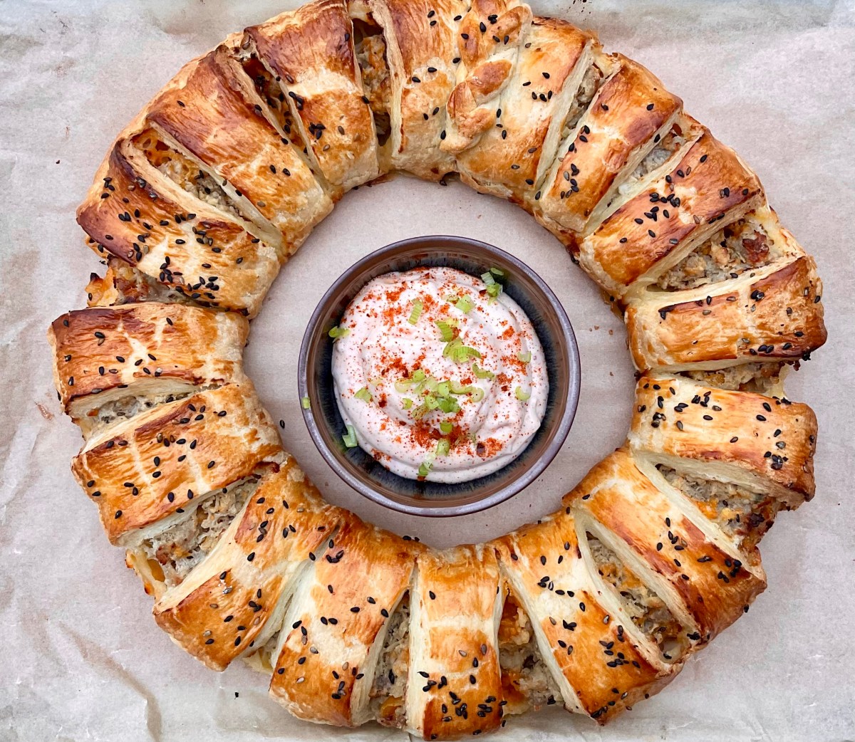 Sausagemeat party ring