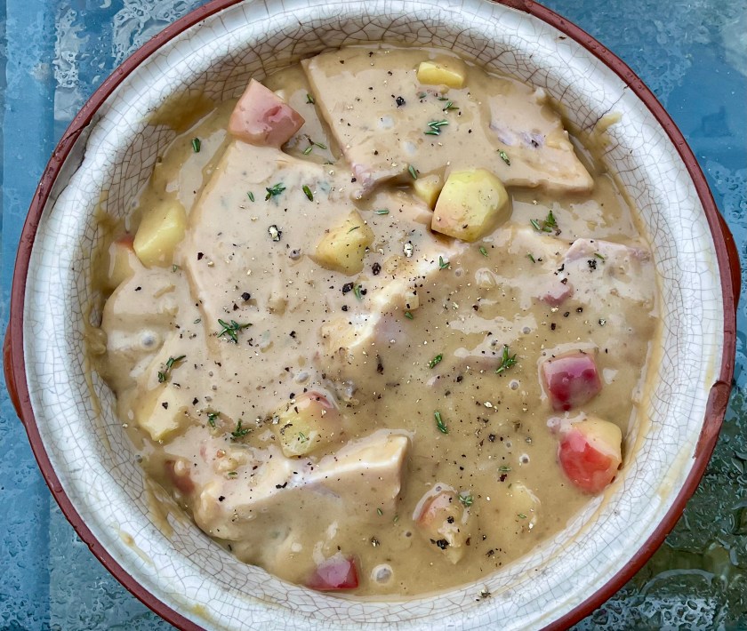 Apple, wine, vinegar, caramel, sauce, food, foodie, recipe, homecook, cooking, ham, Gammon, classic