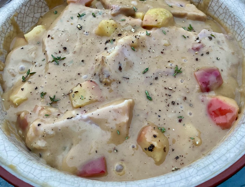 Apple, wine, vinegar, caramel, sauce, food, foodie, recipe, homecook, cooking, ham, Gammon, classic