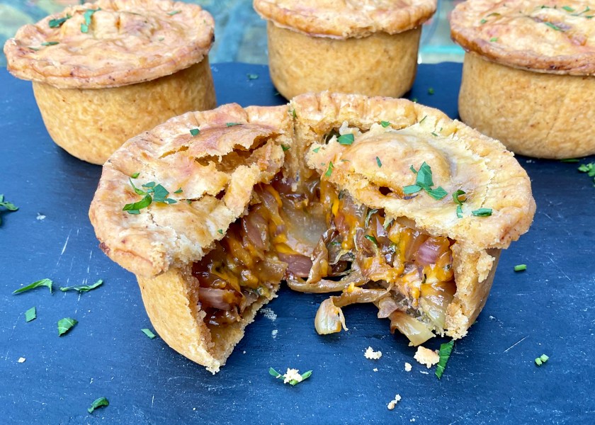 Pastry, cheese, onion, shortcrust, Red Leicester, cheddar, caramelised onion, food, foodie, recipe, baking, cooking