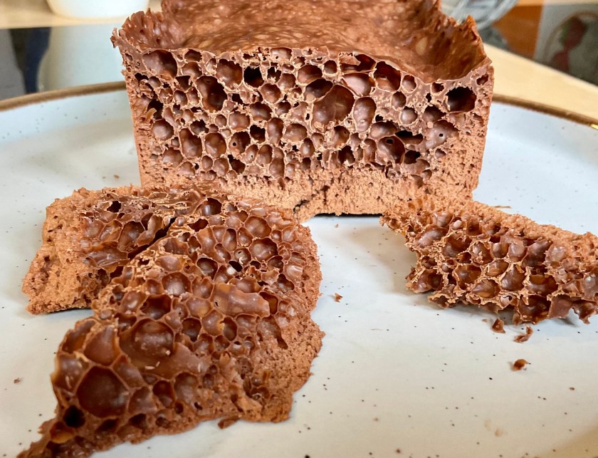 chocolate, aero, homemade, cooking, food, foodie, food science, homecook, surrey, uk, aerated