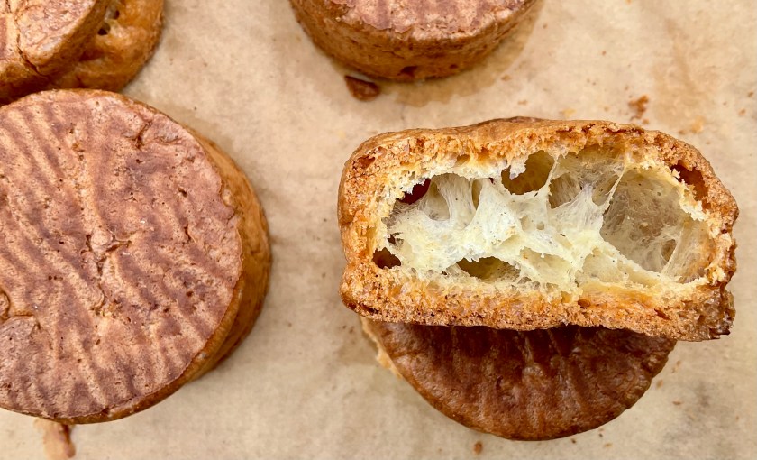 choux, pastry, baking, rings, metal, metal rings, food, foodie, cooking, UK, surrey, recipe, compressed