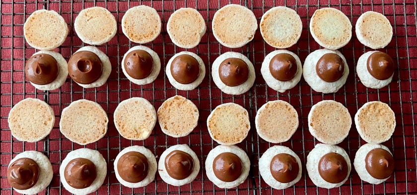 Biscuit, biscuits, meringue, baking, nuts, hazelnuts, toasted, cooking, food, foodie, japonaise, mocha, chocolate, buttercream, delicious, homecook, home cook